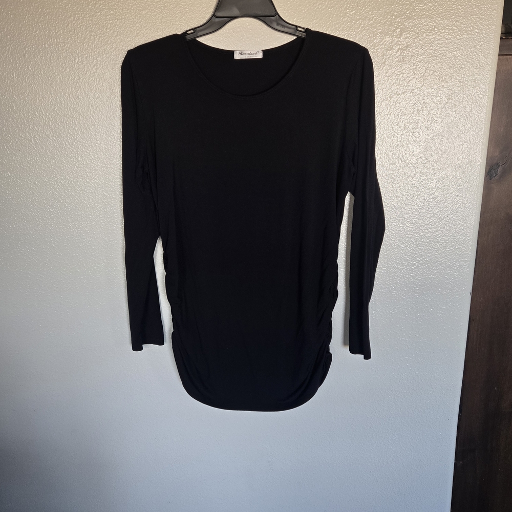 Maternity Black Long Sleeve Women's Blouse